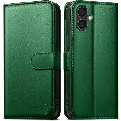 EASDNB Handyhülle für iPhone 16 Plus mit 6 Kartenfächern, RFID-Schutz und