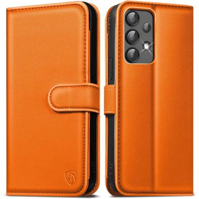 EASDNB Handyhülle für Samsung Galaxy A13 5G/4G/A04S, Premium Leder Klappbar mit