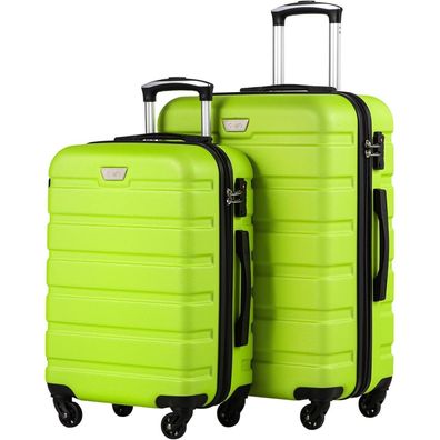 Coolife Premium Kofferset 2-teilig (S+M) - Hartschalenkoffer Trolley mit