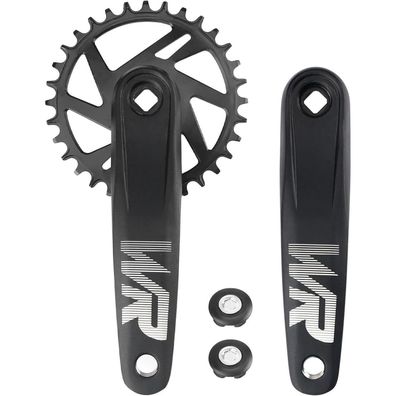 MEGHNA Fahrrad-Kurbelgarnitur Set 170mm, 32T/34T/36T/38T, Universell für Single
