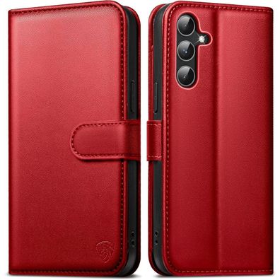 EASDNB Handyhülle für Samsung Galaxy A54 5G, Premium Leder Wallet Klapphülle