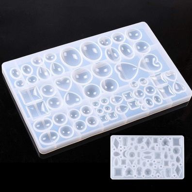 JOJOR 2 Stück Silikon Gießform für Schmuckherstellung, UV Resin Mold, DIY