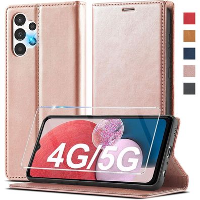 Ailicici Handyhülle für Samsung Galaxy A13 5G/A04S, Leder Klappbar Flip Wallet