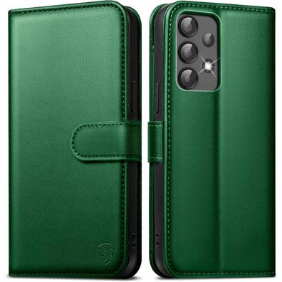 EASDNB Handyhülle für Samsung Galaxy A13 5G/4G/A04S, Premium Leder Klappbar mit