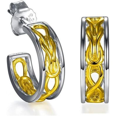 GW S925 Silber Damen Ohrstecker mit Zirkon - Elegantes Schmuckstück für Frauen