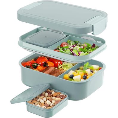Leikeego Lunchbox 1900ml, auslaufsichere Bento Box für Büro und Schule, Grün