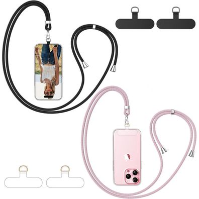 caslord Handyband Universal (2 Stück) mit 4 Pads - Schwarz+Roségold