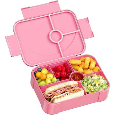 Leikeego Brotdose Kinder mit 6 Fächern, Auslaufsicher, Lunchbox für