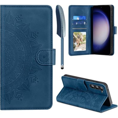 EASDNB Lederhülle für Samsung Galaxy S23 5G, Flip Wallet PU Leder Case mit