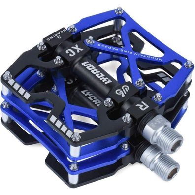 LYCAON Fahrradpedale MTB Pedal, CNC Aluminiumlegierung, rutschfest, 3 Lager