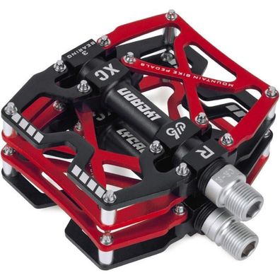 LYCAON Fahrradpedale MTB Pedal, CNC Aluminiumlegierung rutschfest, 3 Lager