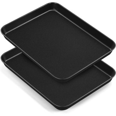 HaWare Antihaft Backblech 2er Set, Kohlenstoffstahl, Antihaftbeschichtet