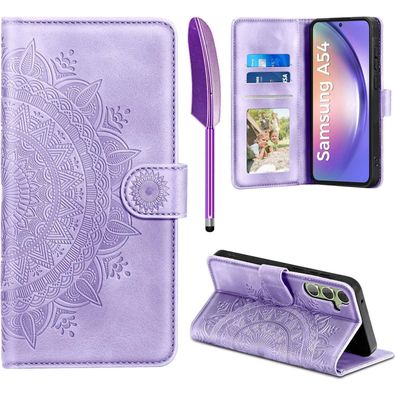 EASDNB Lederhülle für Samsung Galaxy A54 5G, Flip Wallet PU Leder Case mit