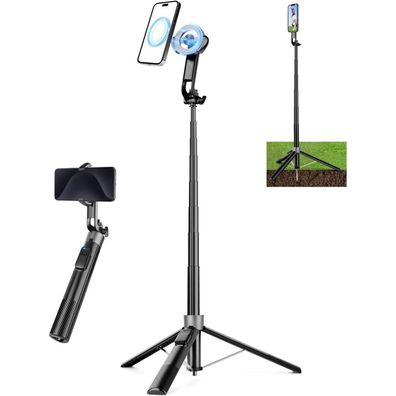 Victiv Stark Magnetisches iPhone Stativ 178cm mit Erdspieß für Golf, Aluminium
