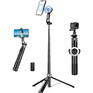 Victiv 178cm Magnetisches Handy Stativ mit Fernbedienung, Aluminium Selfie