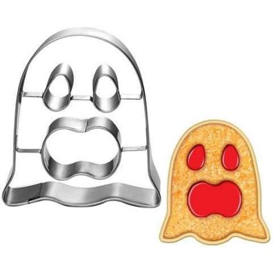 UKoosien Halloween Gespenst Linzer Ausstecher Set - 6.5cm - Plätzchen, Obst