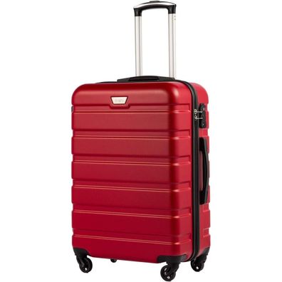 Coolife Premium Hartschalenkoffer Trolley mit TSA-Schloss und 4 Rollen, Spinell