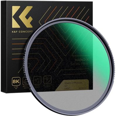 K&F Concept Nano-X Black-Mist 1/2 Filter 58mm - Weicher Film-Look für Porträts