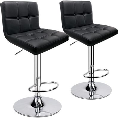Leader Accessories Barhocker (2er-Set) mit Lehne, höhenverstellbar 62-83cm