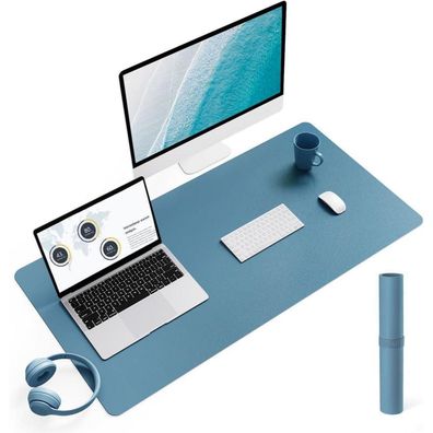 YSAGi Schreibtischunterlage, Leder & Wildleder, multifunktionales Office
