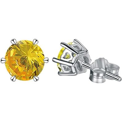 GW Ohrstecker Silber 925 mit Zirkonia Kristallen - Elegante Damenschmuck