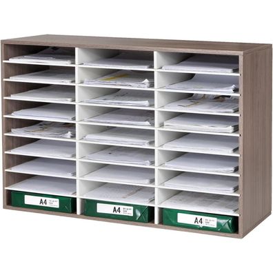 GUUSII HOME Schreibtisch Organizer Schwarz Groß A4 Stapelbare Papierablage mit