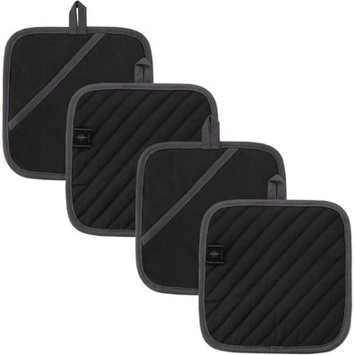 Bonthee 4er Topflappen Set 20x20cm, rutschfest und haltbar, ideal zum Kochen