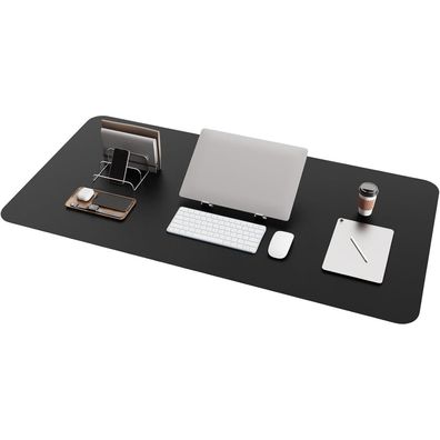 YSAGi Schreibtischunterlage aus Leder & Wildleder, multifunktionales Office