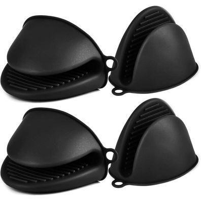 AUAUY 2 Paar Silikon Mini-Ofenhandschuhe, Verdickt, Hitzebeständig