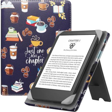 HGWALP Universal eReader Hülle für 6-7 Zoll Geräte, Premium in Lederoptik