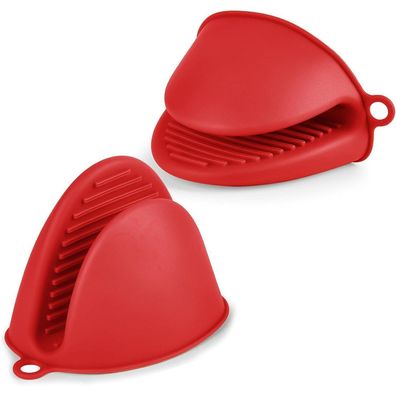 AUAUY 1 Paar Silikon Mini-Ofenhandschuhe, Verdicken, Anti-Rutsch