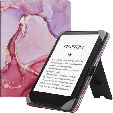 HGWALP Universal eReader Hülle 6-7 Zoll, Premium PU Leder Ständer Cover mit