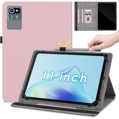 KATUMO Universal Hülle für 11 Zoll Tablets, Rosa Cover Case mit
