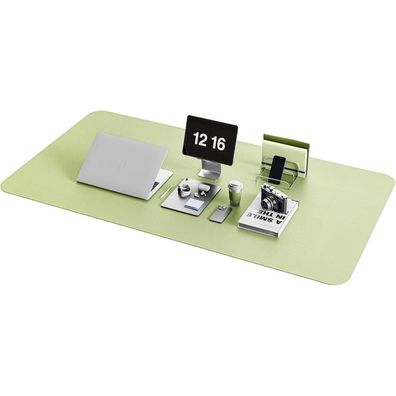 YSAGi Schreibtischunterlage aus Leder & Wildleder, multifunktionales Office