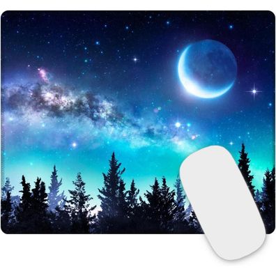 newplenty Gaming Mauspad mit genähten Kanten, waschbar, 26 x 21 x 0.3 cm für PC