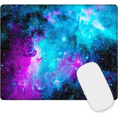 newplenty Gaming Mauspad mit genähten Kanten, waschbar, rutschfest, 26 x 21 x