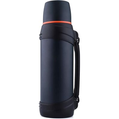 Olerd Thermosflasche 2.5L Edelstahl Isolierkanne mit 2 Trinkbechern, 24h Heiß