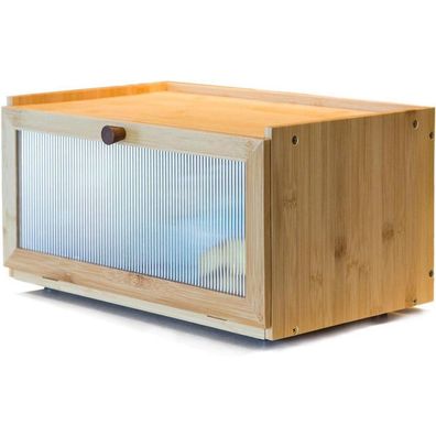 AINILE Bambus Brotkasten Holz Brotkästen zur Brotaufbewahrung - Stylischer