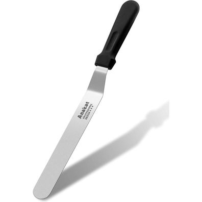 Anaeat Glasurspatel, abgewinkelter Kuchenspatel mit 25 cm Edelstahlklinge