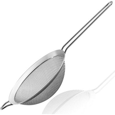 Anaeat Feinmaschiges Sieb aus Premium-Edelstahl, 16 cm Durchmesser, mit