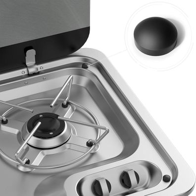 Siegvoll 8 Stück Gummi Abdeckkappen für Dometic, Smev, Thetford Kochfelder und