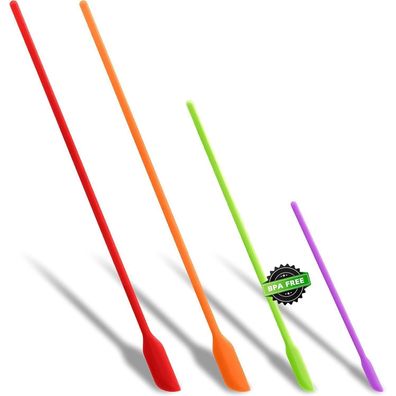 Anaeat Mini-Silikonspatel Set (4 Stück) - Multifunktional für Küche & Kosmetik