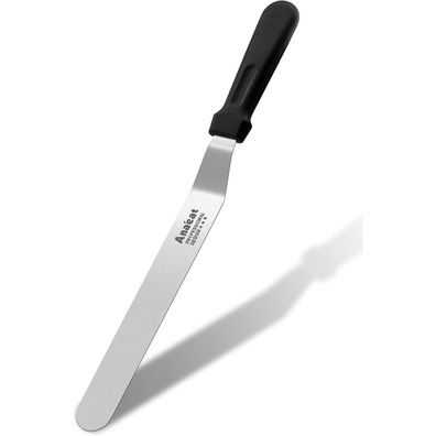 Anaeat Glasurspatel, abgewinkelter Kuchenspatel mit 30 cm Edelstahlklinge