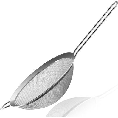 Anaeat Feinmaschiges Sieb aus Edelstahl, 20 cm - Robust & Vielseitig für Mehl