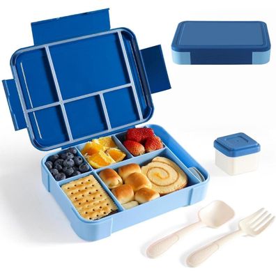 Swkien Brotdose Kinder mit 6 Fächern, 1300ml, auslaufsicher, BPA-frei, inkl