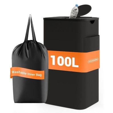 Youdenova 100L Pfandflaschen Sammelbehälter mit Deckel & Geruchsdicht