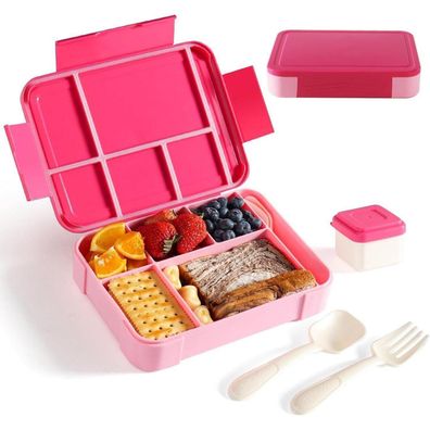 Swkien Brotdose Kinder mit 6 Fächern, 1300ml, auslaufsicher, BPA frei, inkl