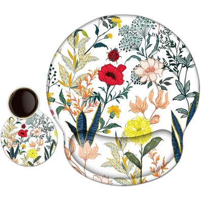 newplenty Mauspad mit Handauflage und Gelkissen, ergonomisch, inklusive