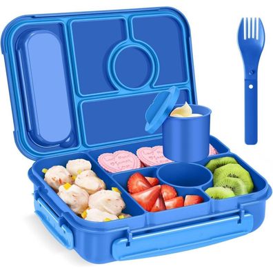 Amathley Brotdose Kinder mit 5 Fächern, 1300ML Lunchbox für Erwachsene
