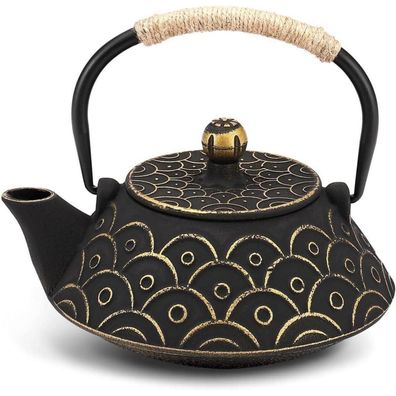 Webao Gusseisen Teekanne mit Infuser, 800ml Teekessel für losen Tee